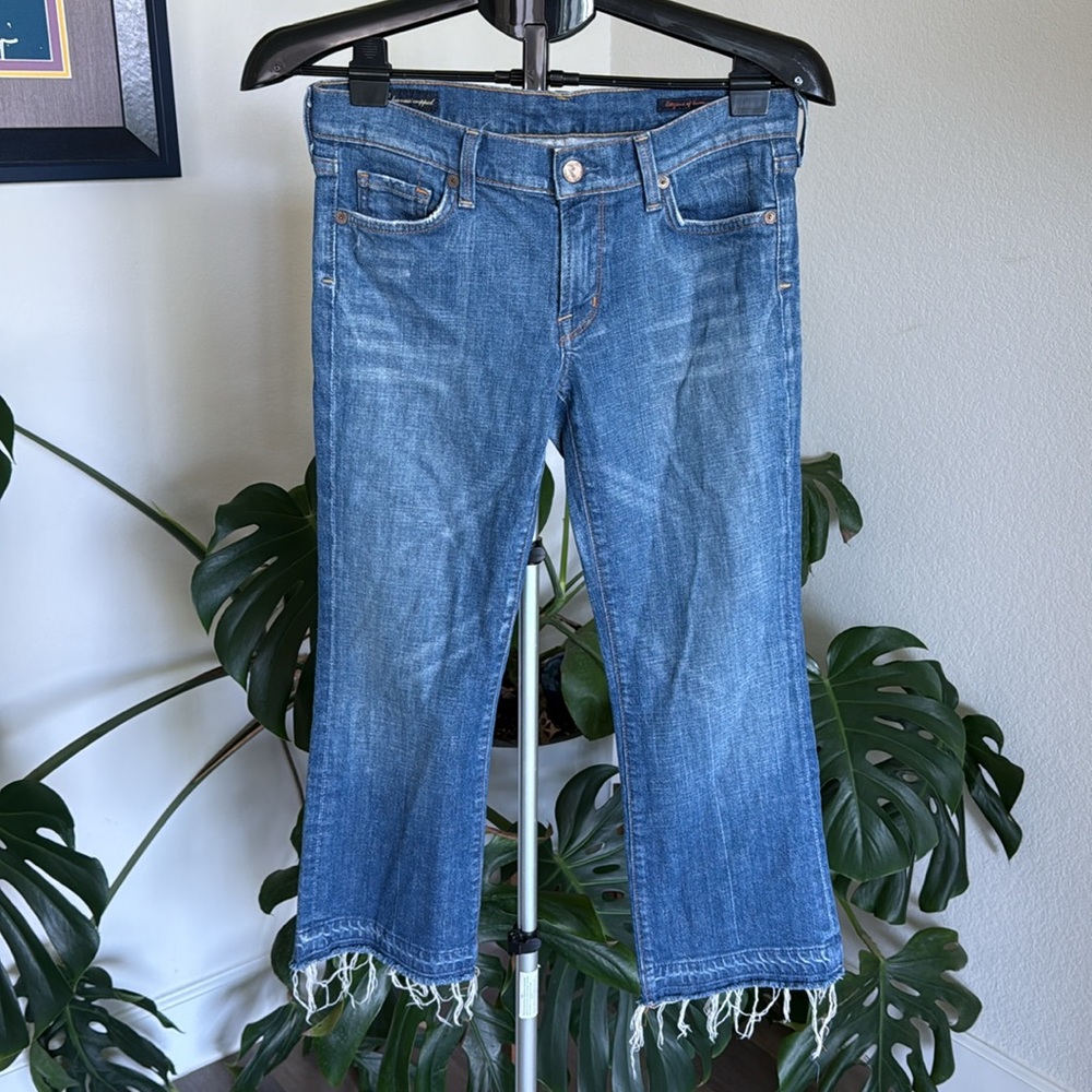 Citizens Of Humanity | Cropped Straight Leg Low Rise Blue Jeans Sz 29/8